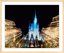 Load image into Gallery viewer, "Walt Disney World, Cinderella Castle and Main Street Lights" from Disney Photo Archives