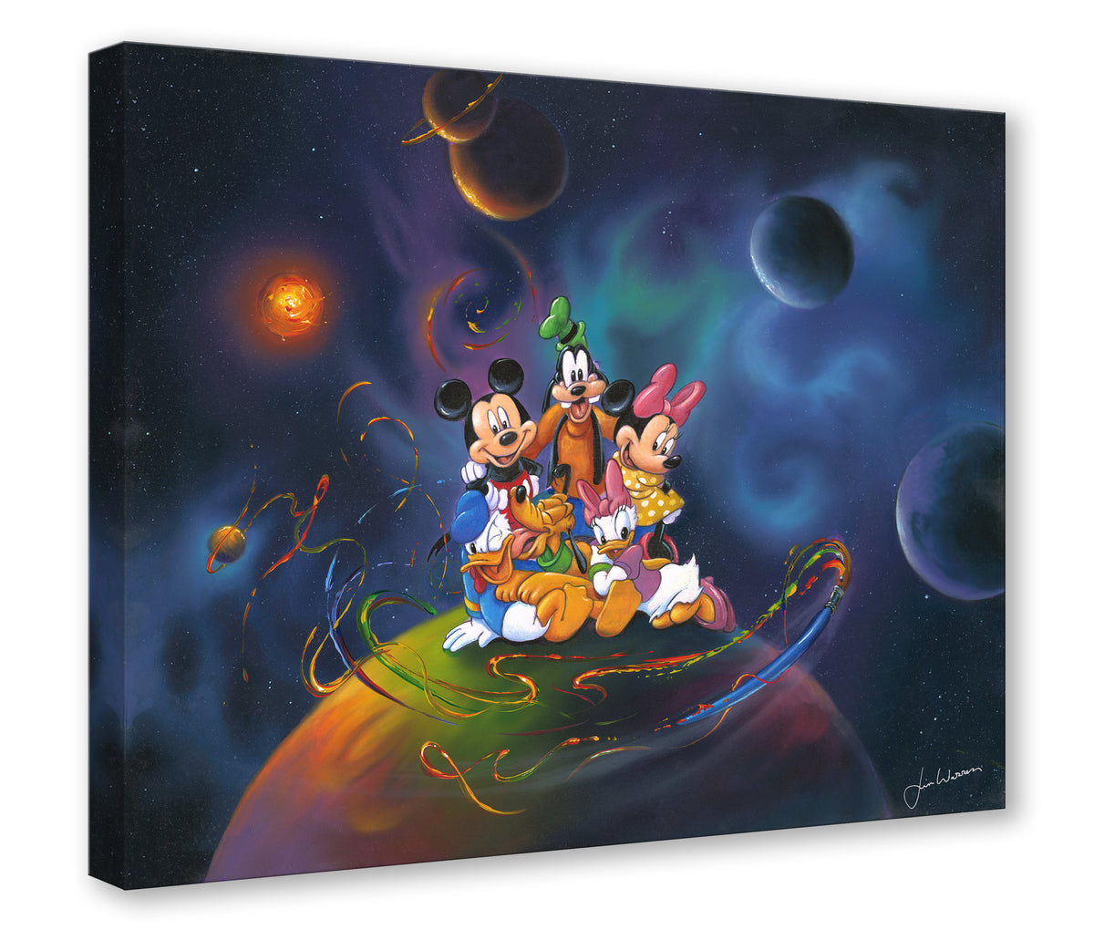 絵画 Disney Fine Art WarrenJimDisneyWorld20x24SN3D_