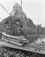 Load image into Gallery viewer, "Disneyland Matterhorn, Skyway, Monorail & Submarines" from Disney Photo Archives