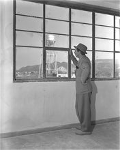 Load image into Gallery viewer, "Walt & Studio Watertower" from Disney Photo Archives