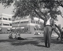 Load image into Gallery viewer, "Walt & Animation Building" from Disney Photo Archives