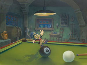 "Jiminy Balances the Eight Ball" by Michael Humphries | Signed and Numbered Edition