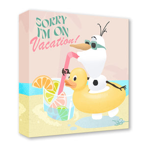 Sorry, I'm On Vacation" by Dom Corona|Disney Artwork|Treasures on Canvas Disney Fine Art Sorry, I'm On Vacation" by Dom Corona|Disney Artwork|Treasures on Canvas Disney Fine Art