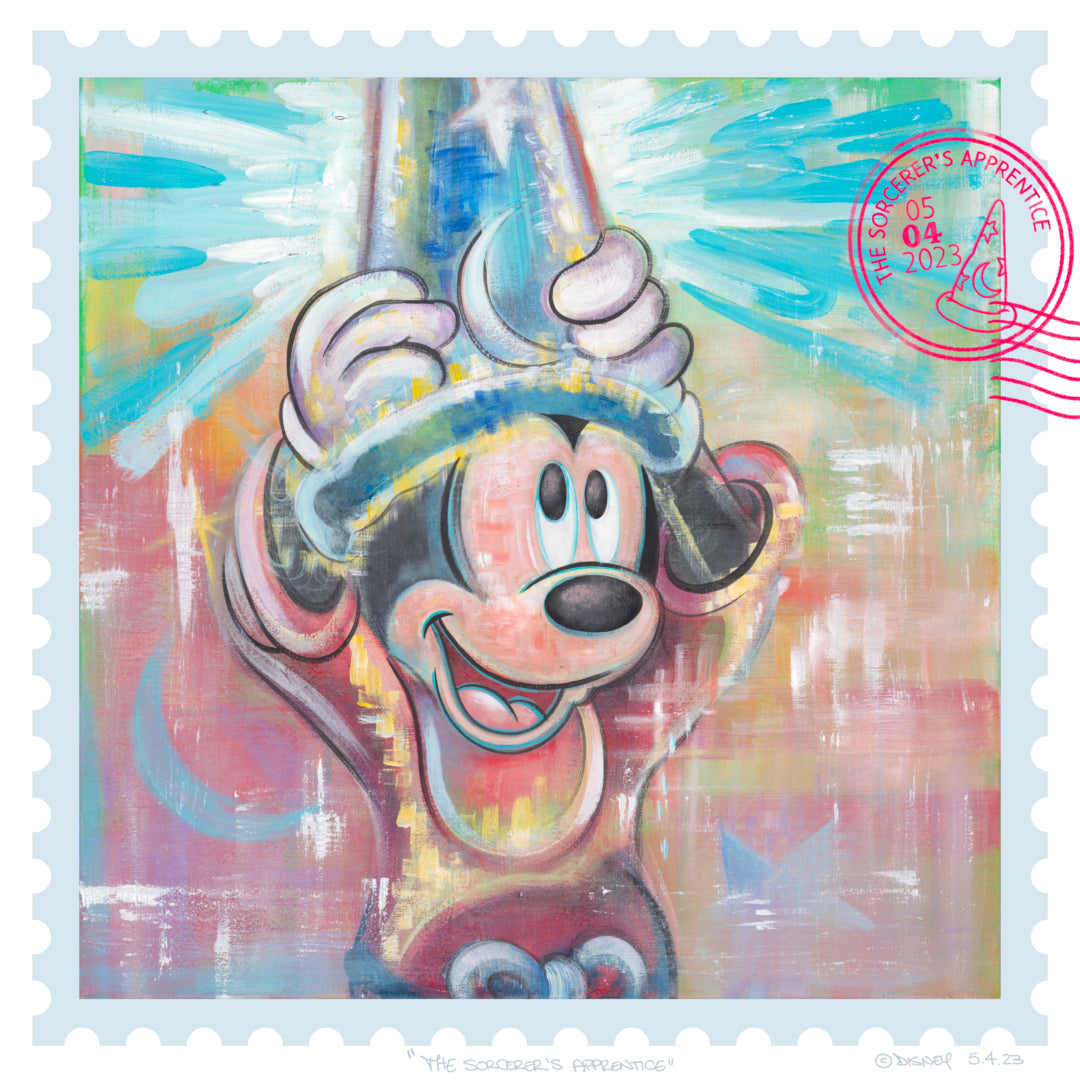 美品 Disney Framed Prints ディズニー アート クラシック Disney Mickey and Minnie in Japan - Thomas Kinkade Studios