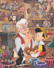 Load image into Gallery viewer, &quot;Geppetto’s Workshop&quot; by Michelle St.Laurent | Premiere Treasure on Canvas