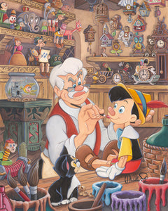 "Geppetto’s Workshop" by Michelle St.Laurent | Premiere Treasure on Canvas