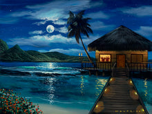 Load image into Gallery viewer, &quot;Moonlit Bungalow&quot; by Walfrido Garcia