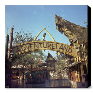 "Adventureland Entrance Sign, Disneyland Park" from Disney Photo Archives