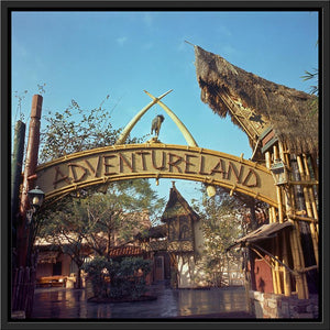 "Adventureland Entrance Sign, Disneyland Park" from Disney Photo Archives