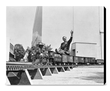 Load image into Gallery viewer, &quot;Walt on Miniature Train&quot; from Disney Photo Archives