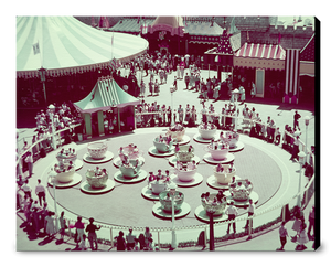 "Disneyland Mad Tea Party Color" from Disney Photo Archives