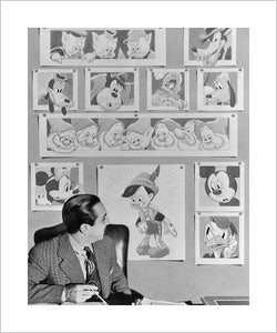 "Walt & Animated Characters" from Disney Photo Archives
