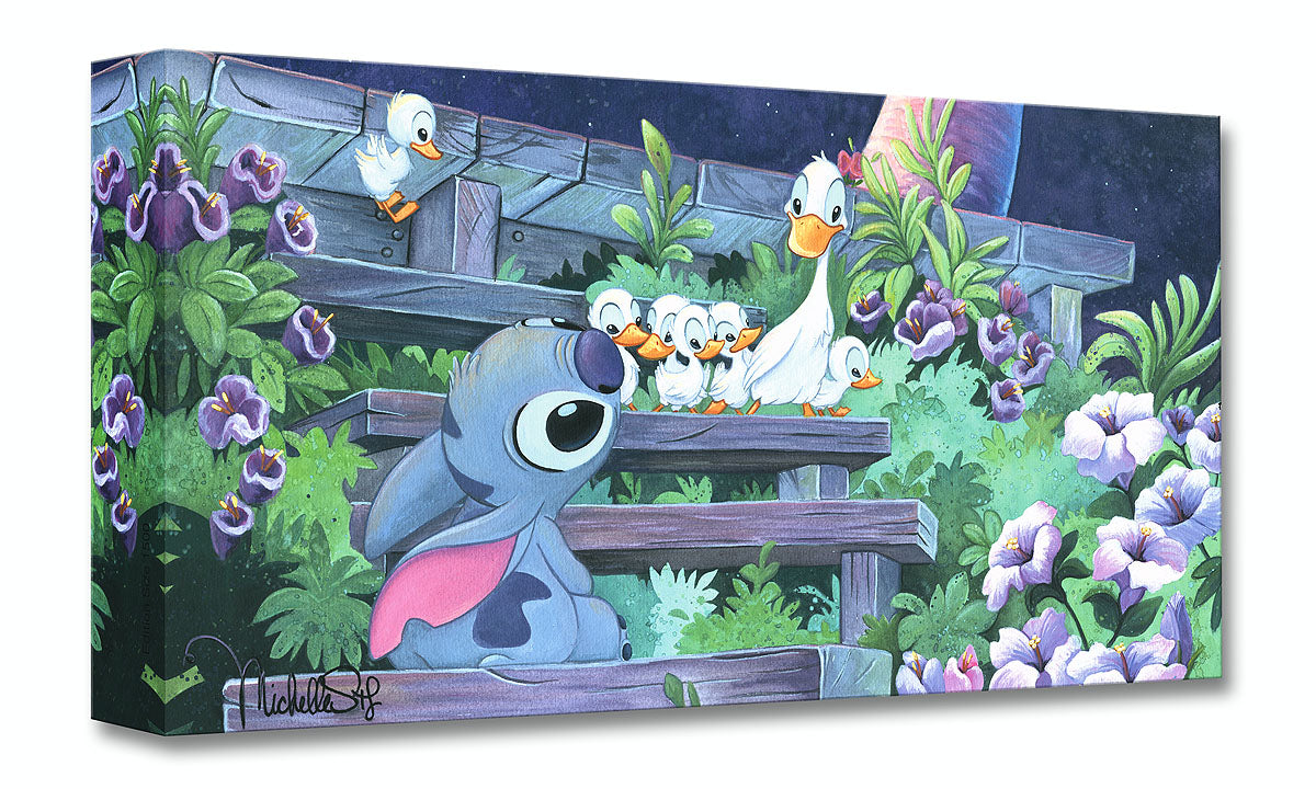最終値下げ　新品　WDW限定 ディズニー　アート　ミシェルセントローレン Family_Blossoms_10x20_008209ad