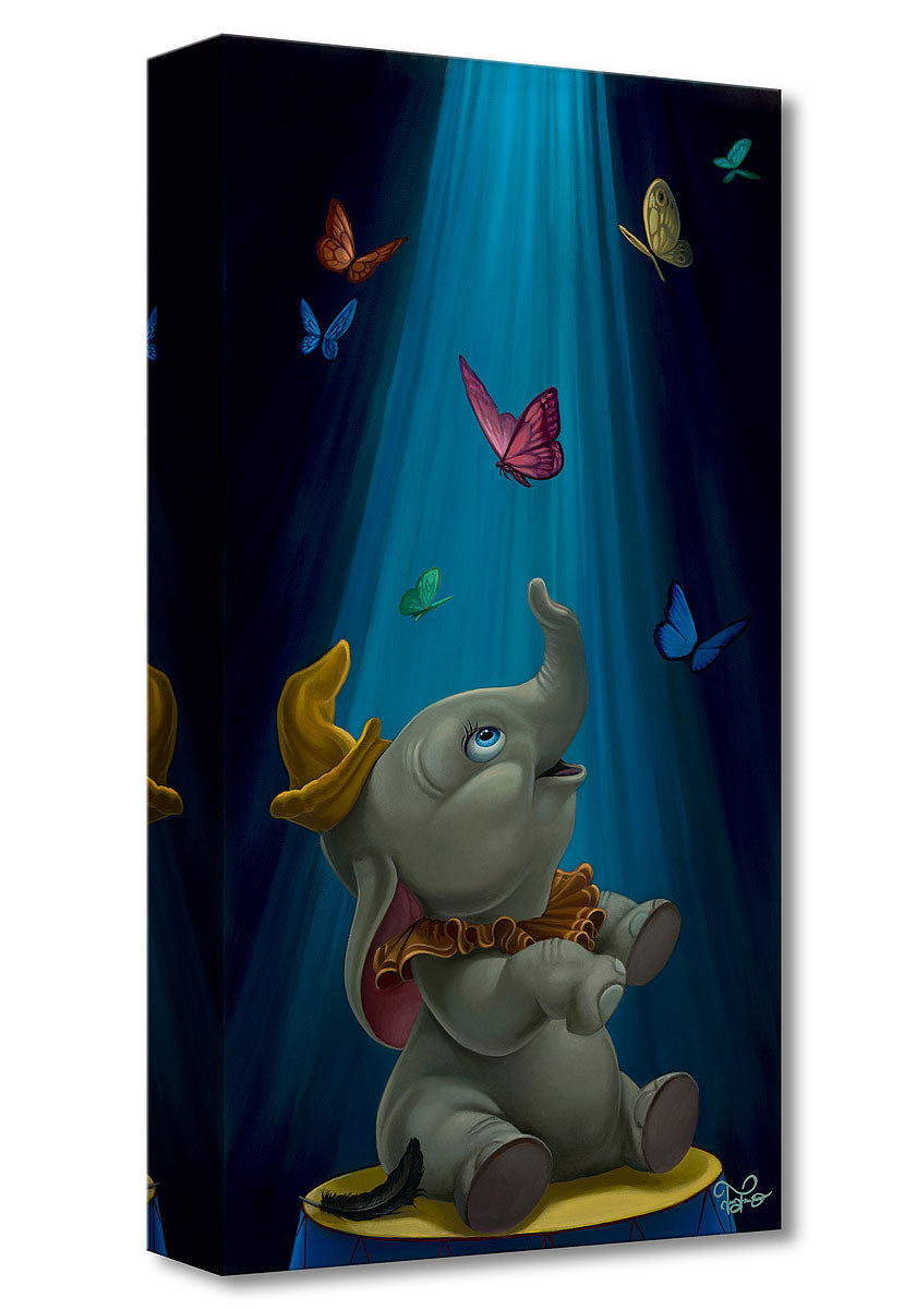 Disney Fine Art ディズニーファインアート ダンボ ディズニー絵画「ダンボ」作品証明書 展示用フック付ジークレ