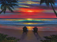 Load image into Gallery viewer, &quot;Donald and Daisy&#39;s Perfect Sunset&quot; by Walfrido Garcia | Signed and Numbered Edition
