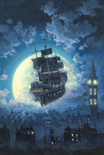 Load image into Gallery viewer, &quot;Sailing Into the Moon&quot; by Rodel Gonzalez | Signed and Numbered Edition