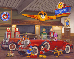 "Mickey's Classic Car Club" by Manuel Hernandez | Signed and Numbered Edition