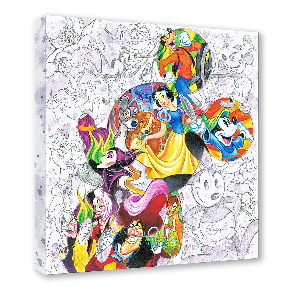 Disney Character Rescure Disney Characters Collage Drawing