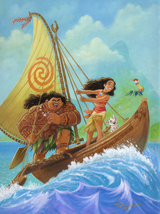 "Moana Knows the Way" by Tim Rogerson | Signed and Numbered Edition