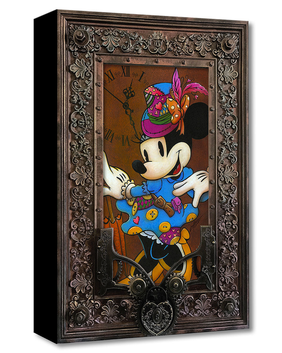 Mickey and Minnie Mouse Framed Painted Glass Artwork Vintage Mickey Mouse,  Minnie Mouse Painted Framed Glass Artwork, Wall Hanging, Gift 