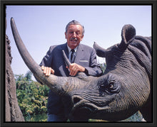 Load image into Gallery viewer, &quot;Walt &amp; Jungle Cruise Rhinoceros&quot; from Disney Photo Archives