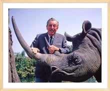 Load image into Gallery viewer, &quot;Walt &amp; Jungle Cruise Rhinoceros&quot; from Disney Photo Archives