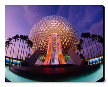 Load image into Gallery viewer, &quot;Spaceship Earth at Dusk&quot; from Disney Photo Archives