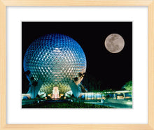 Load image into Gallery viewer, &quot;Spaceship Earth and the Moon&quot; from Disney Photo Archives